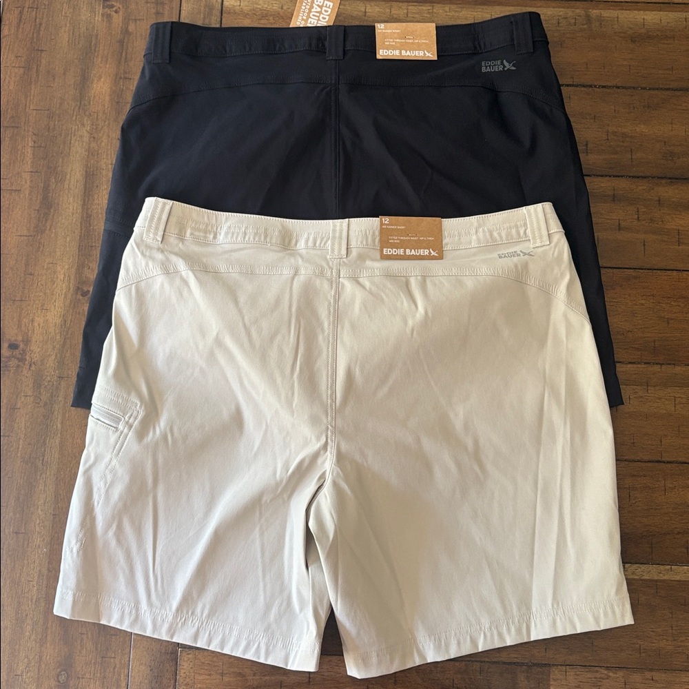 Eddie Bauer set of 2 cargo shorts size 12 new - Picture 3 of 3